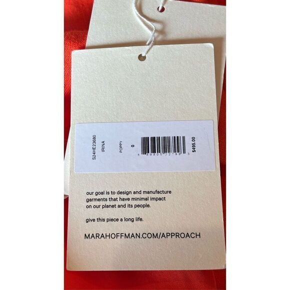Mara Hoffman Irina Dress in Poppy NWT Size 0 - Picture 10 of 11